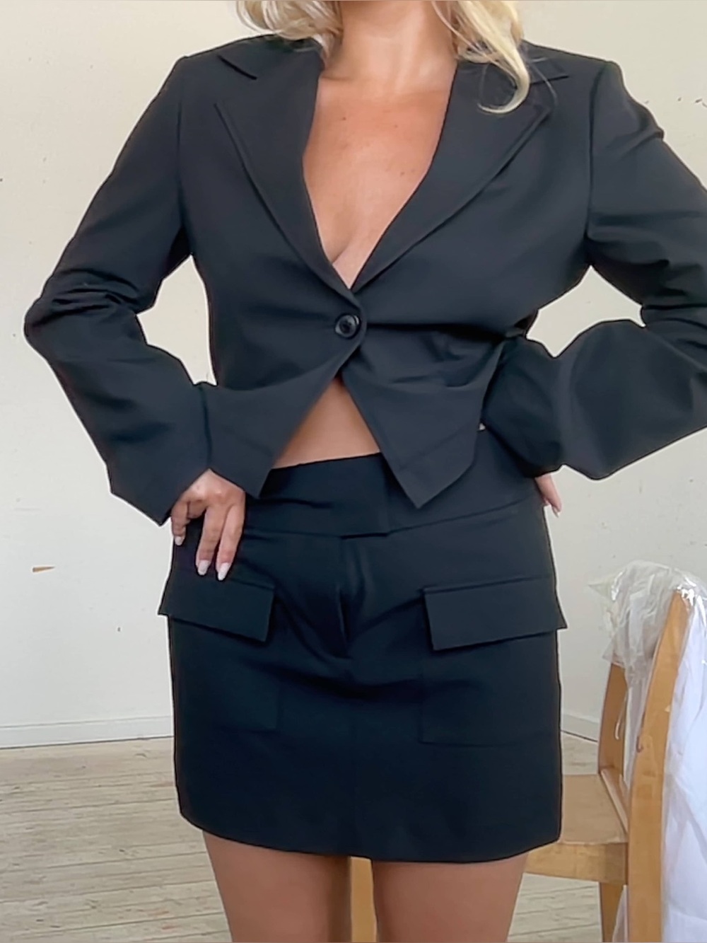 New Djerf Avenue Day-to-day Blazer Black
